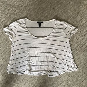 cropped striped forever 21 shirt!